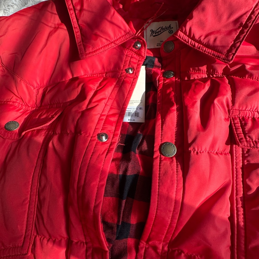 NWT Woolrich plaid lined Shacket - Picture 5 of 7